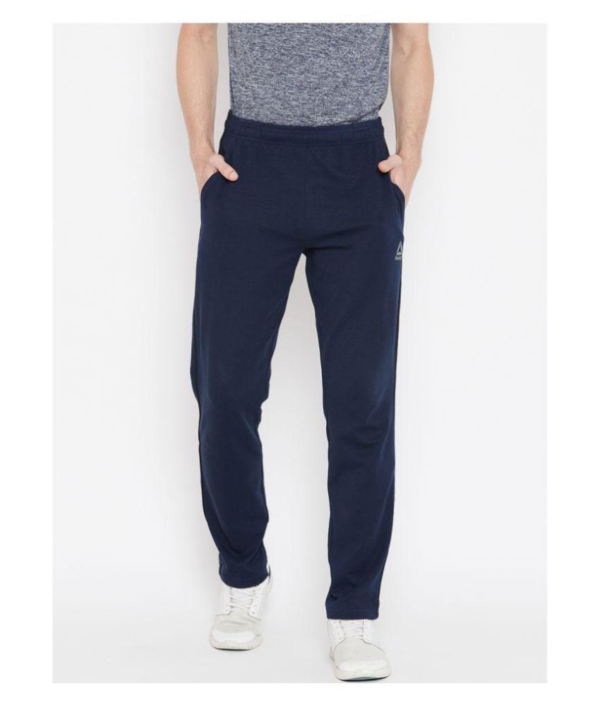 reebok blue track pants