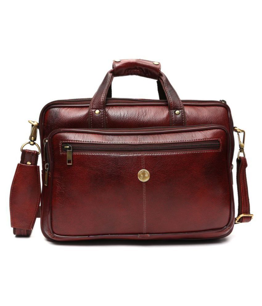 snapdeal leather bag