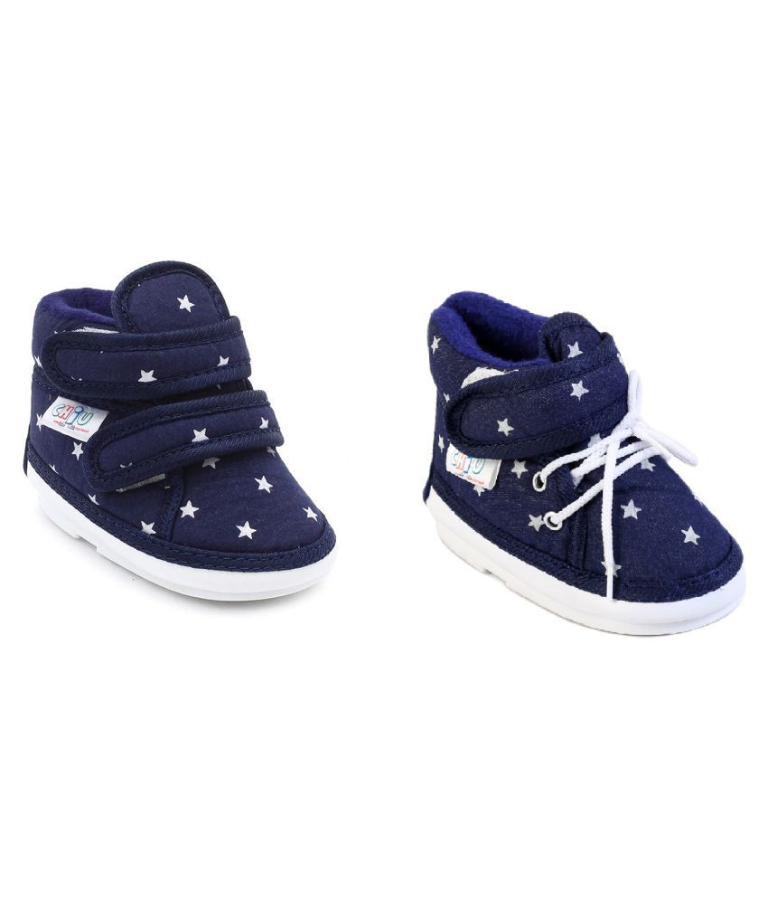 CHIU Chu-Chu Star Blue Shoes With velcro For 20-24 Months Baby Boy And ...