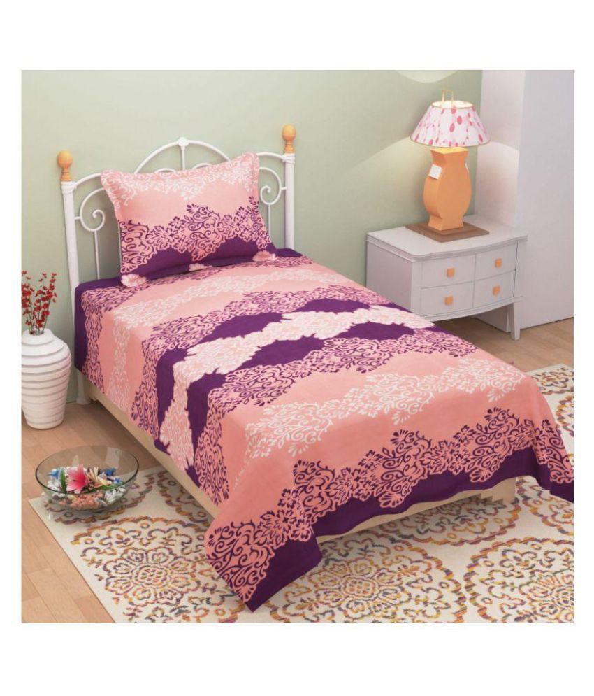 Laying Style Cotton Single Bedsheet with 1 Pillow Cover Buy Laying