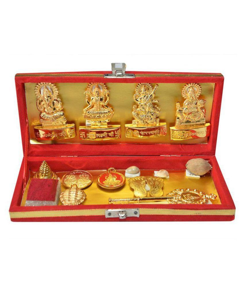     			Dhan Lakshmi Kuber Bhandari Sampoorna Kripa Maha Yantra (12 Items) for Wealth and Prosperity