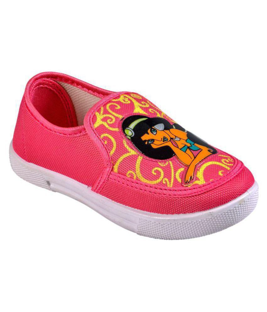     			Pink Canvas Shoes for Girls