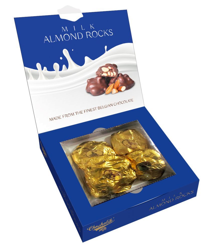Chocholik Belgium Milk Almond Rocks Chocolate Gift Assorted Chocolates