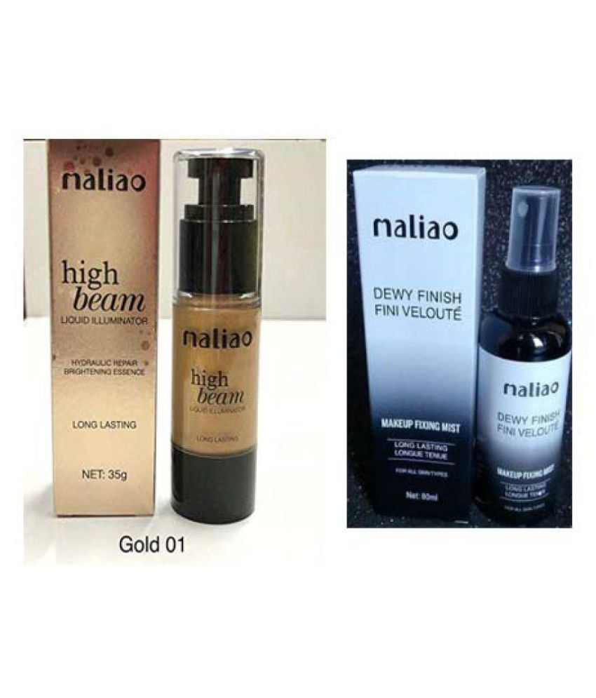 Maliao High Beam Shimmer Gold Highlighter With Dewy Finish Makeup