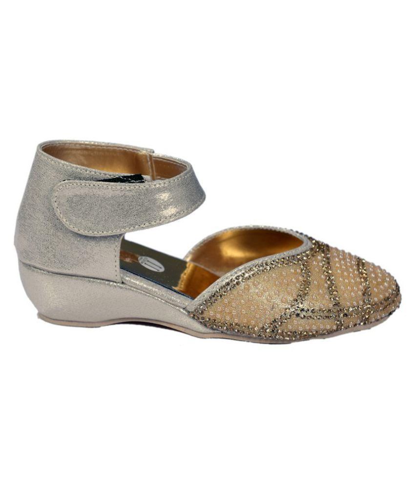party wear golden sandals