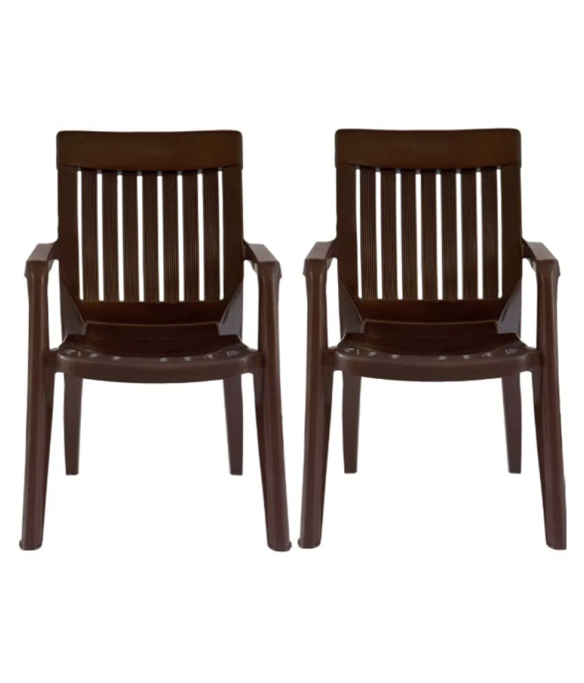 Shubh Plastic 2 seater dining chairs table set- - Buy ...