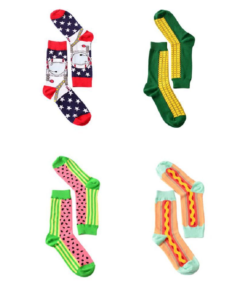 Cotton Casual Socks In Tube Novelty Harajuku Designer Fashion Street Watermelon Funny Socks Buy Online At Low Price In India Snapdeal