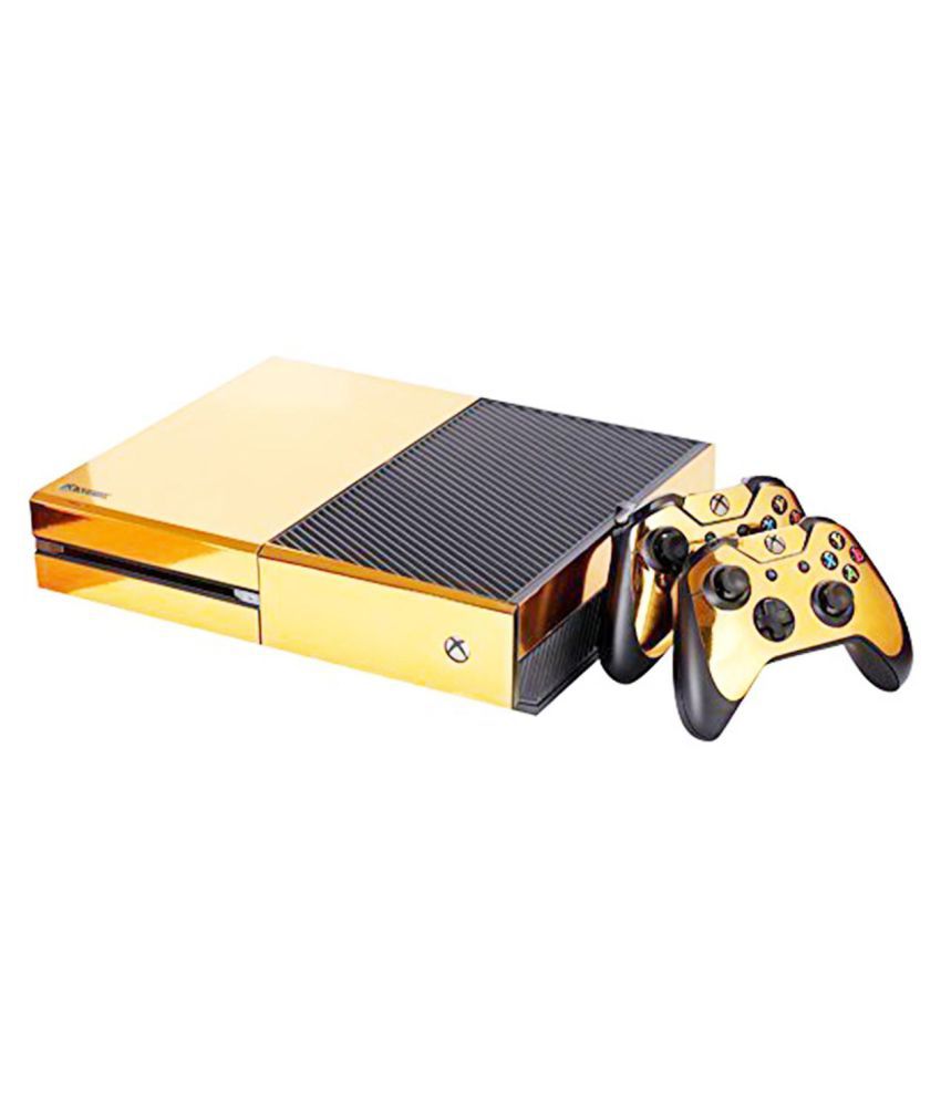 Stap Darmen Brood Gold Glossy Vinyl Decal Skin Stickers Cover for Xbox One S Console  +2Controllers - Buy Gold Glossy Vinyl Decal Skin Stickers Cover for Xbox  One S Console +2Controllers Online at Low Price -