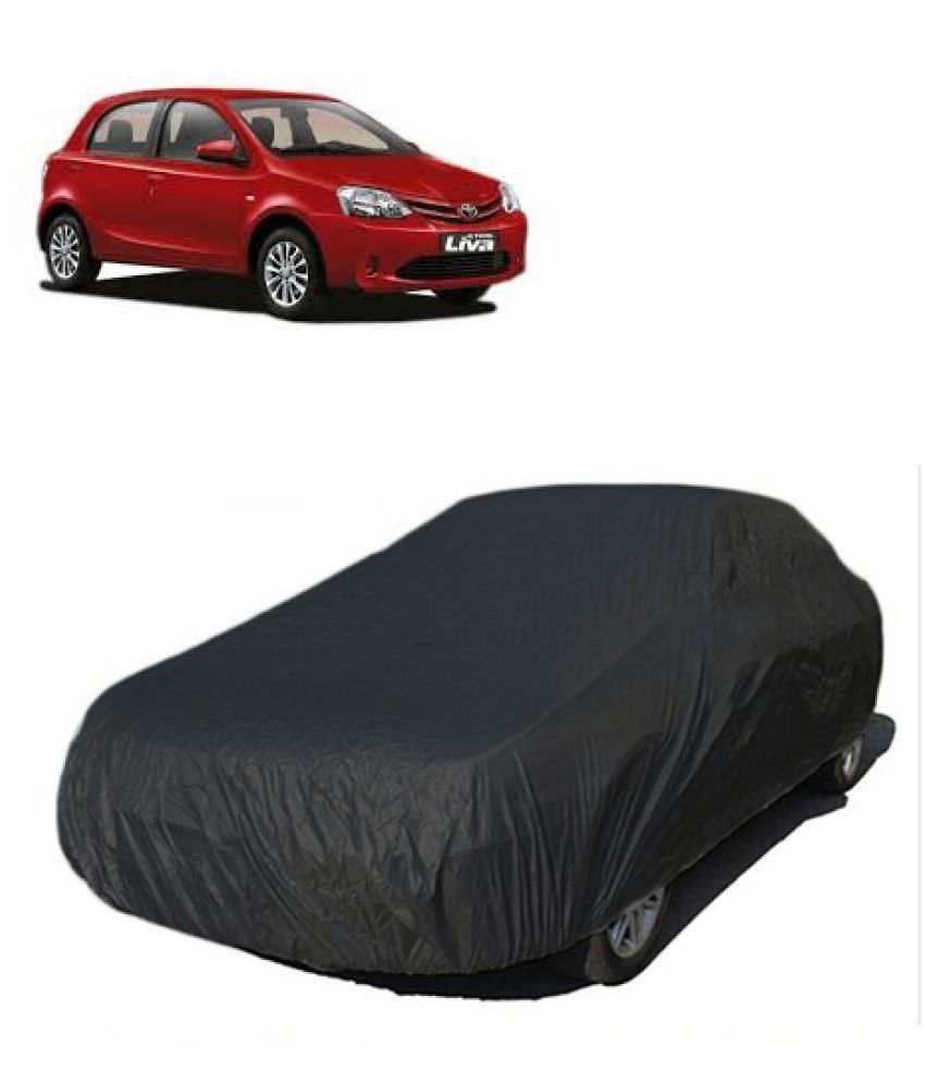 QualityBeast Car Body Cover for Toyota Etios Liva [20132014] Black