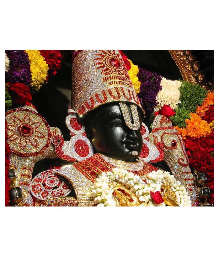 Mahalaxmi Art And Craft Lord Balaji Paper Wall Poster Without Frame Buy Mahalaxmi Art And Craft