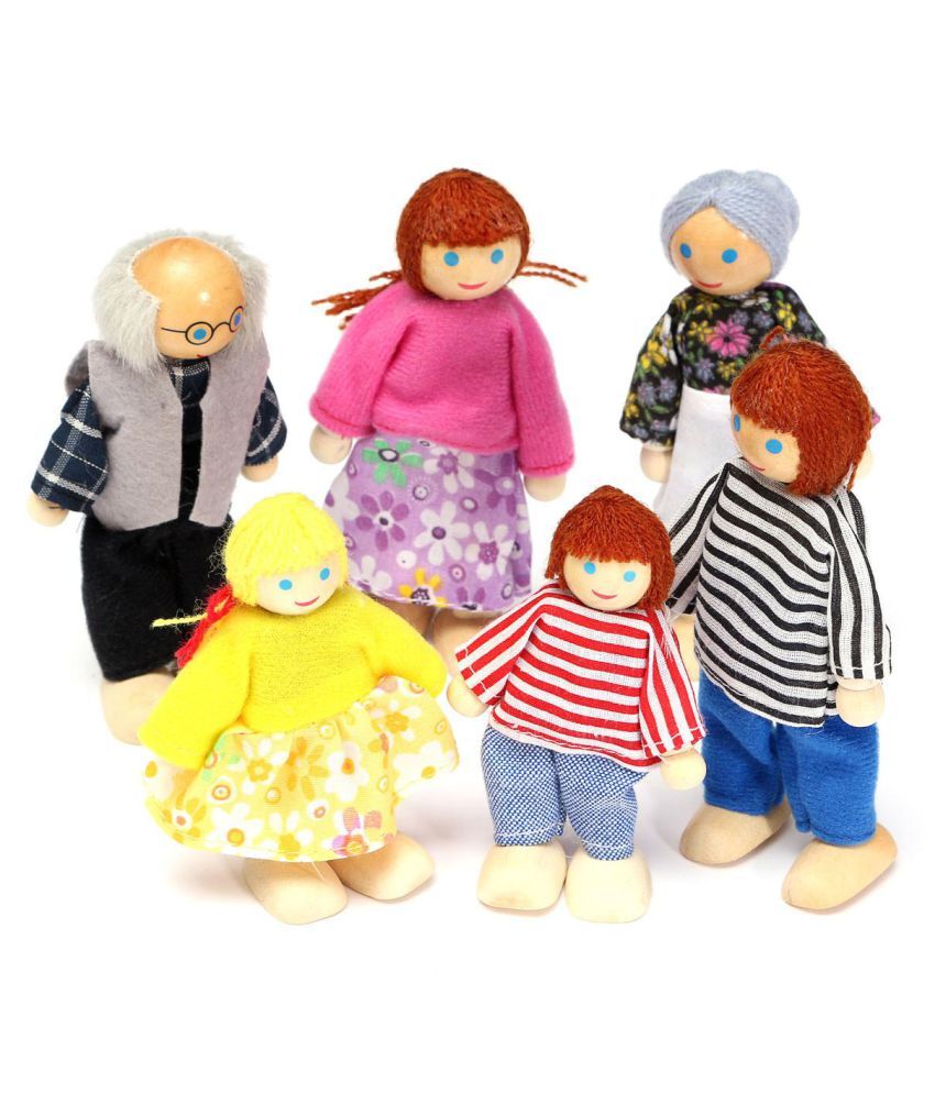 dolls house family with baby