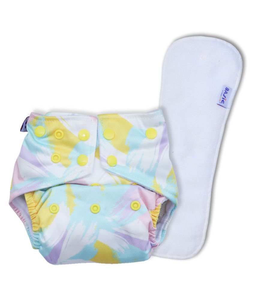 Basic By Superbottoms Certified Soft Fleece Lined Pocket Diaper With 1 Wet Free Insert With Snaps Adjustable One Size Diaper 5kg 17 Kg 3 Months