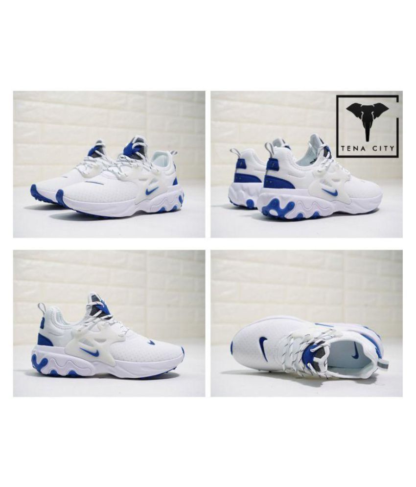 Nike Nike Epic React Presto White Blue Running Shoes White Buy Online At Best Price On Snapdeal nike nike epic react presto white blue running shoes white