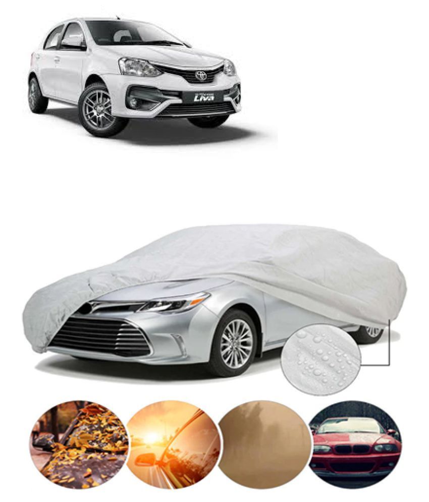 QualityBeast Car Body Cover for Toyota Etios Liva Silver: Buy ...