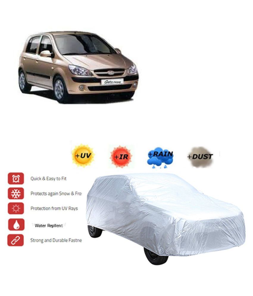 QualityBeast Car Body Cover for Hyundai Getz Prime [20072010] Silver