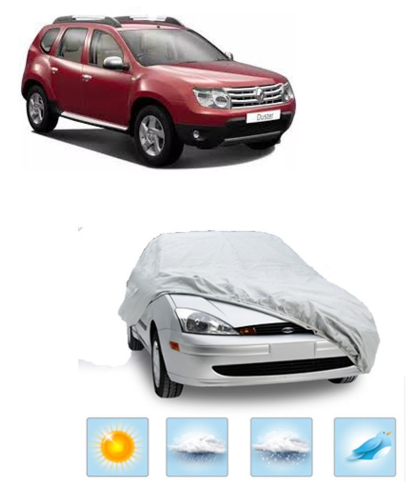 QualityBeast Car Body Cover for Renault Duster [2014-2015] Silver: Buy