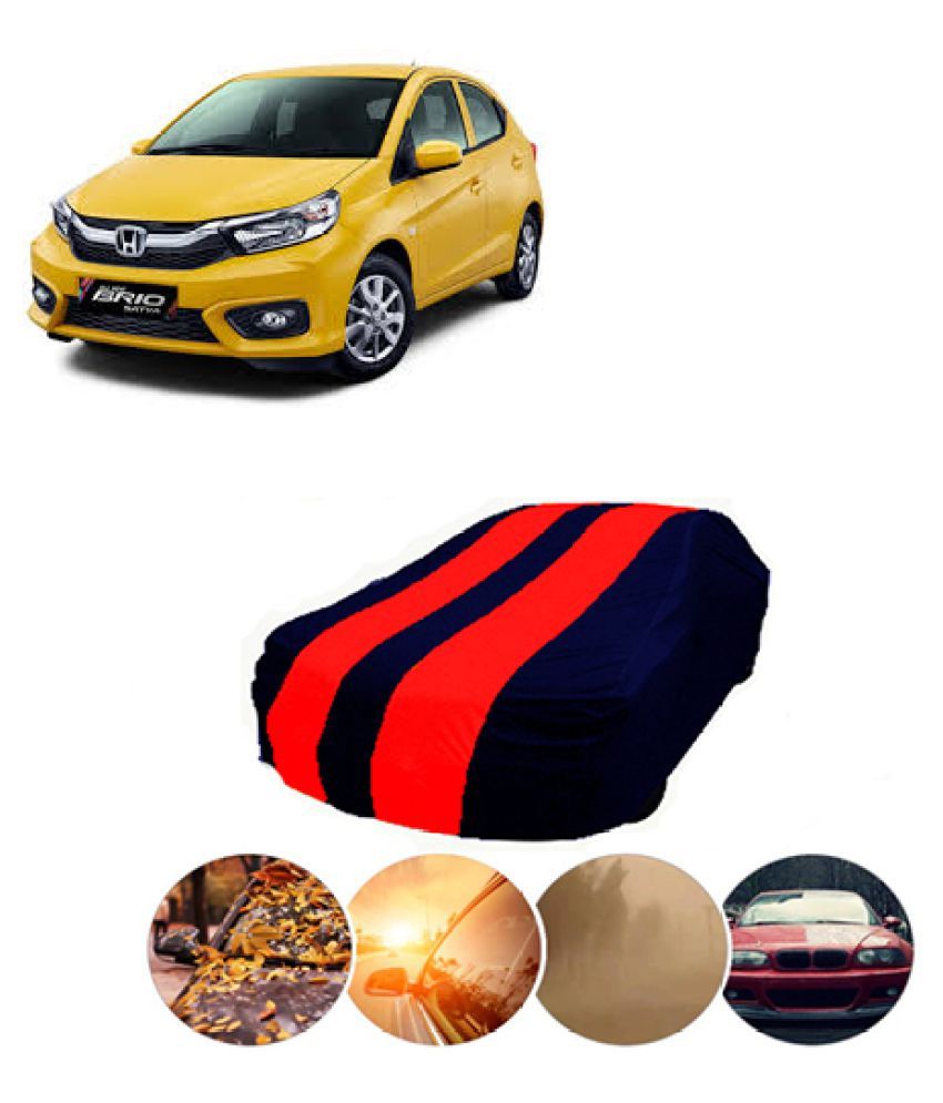 QualityBeast Car Body Cover for Honda Brio [20132015] Red Blue Buy