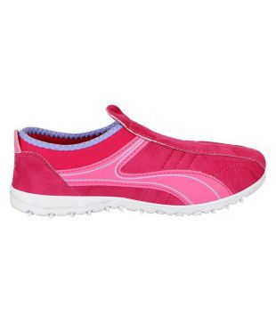 bata pink casual shoes
