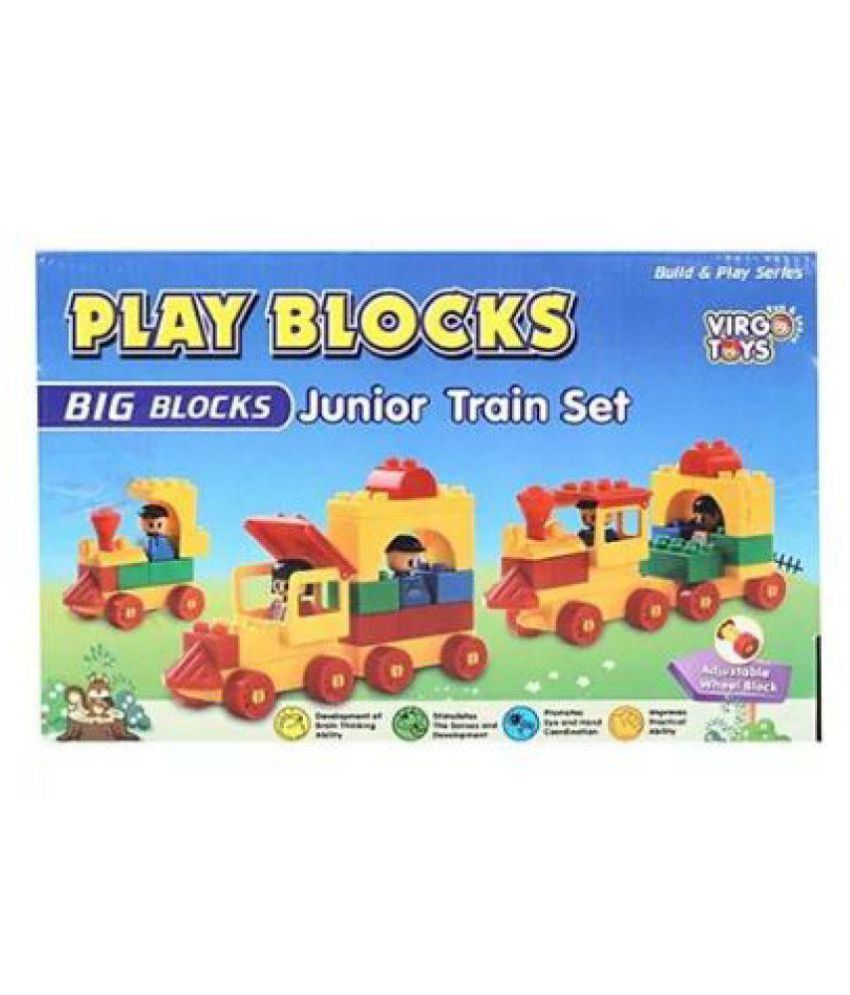 playtive junior wooden play table and train set