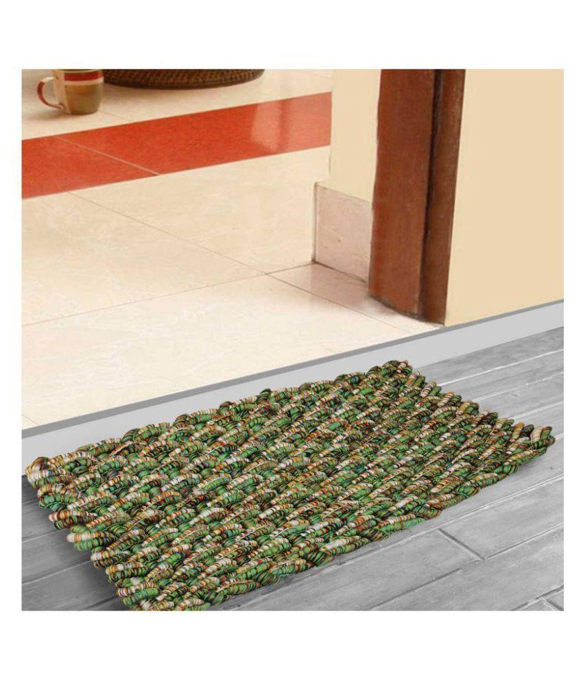     			E-Retailer Green Single Regular Outdoor Mat