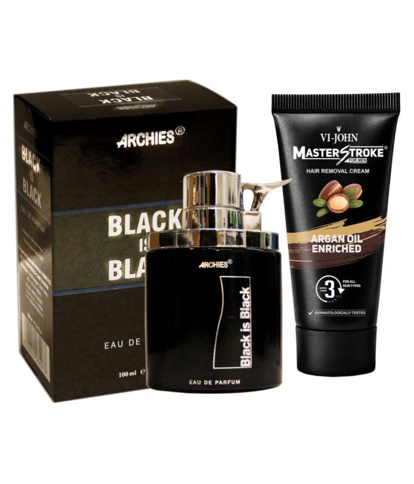 Archies Perfume Black Is Black Men Hr Argan Oil Hair Removal Cream