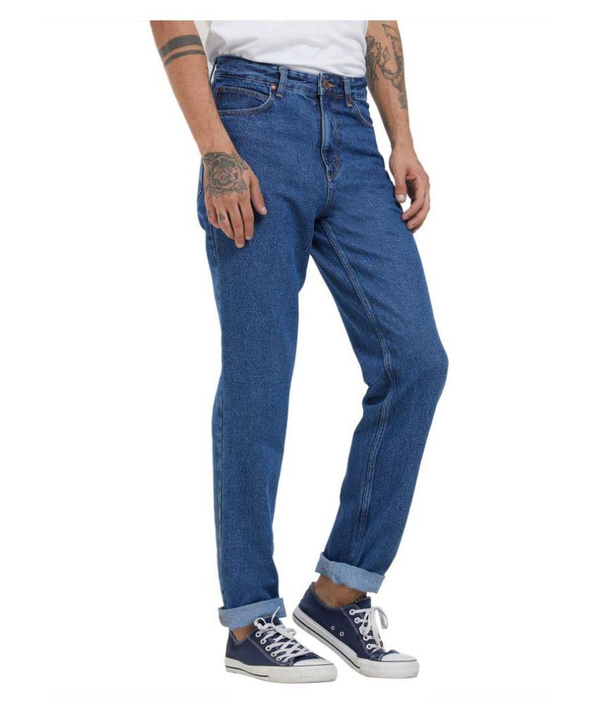 blue regular fit jeans