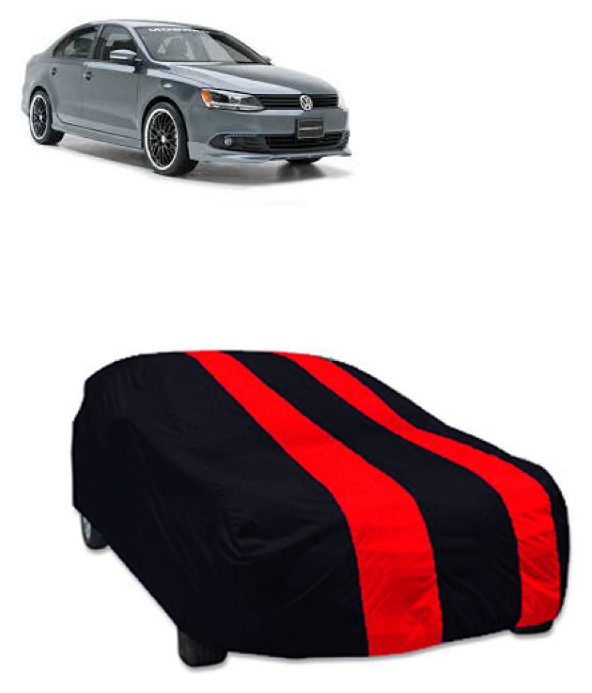 QualityBeast Car Body Cover for Volkswagen Jetta [20112015] Red Black