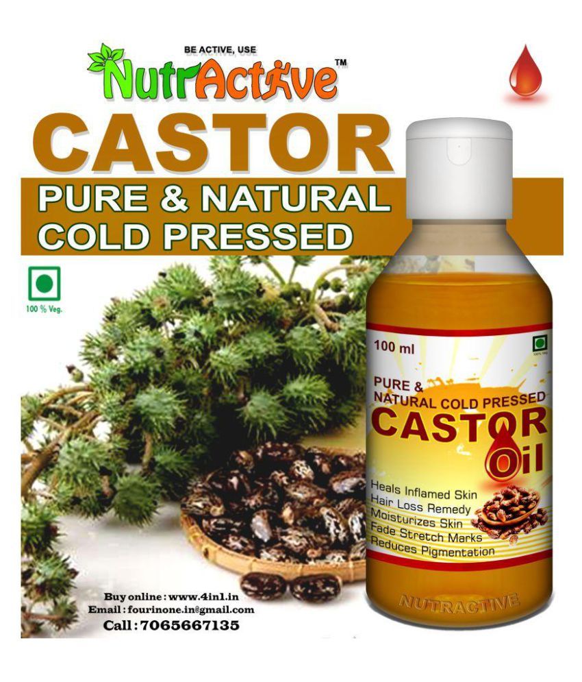 NutrActive castor hair oil 200 ml Pack of 2: Buy ...