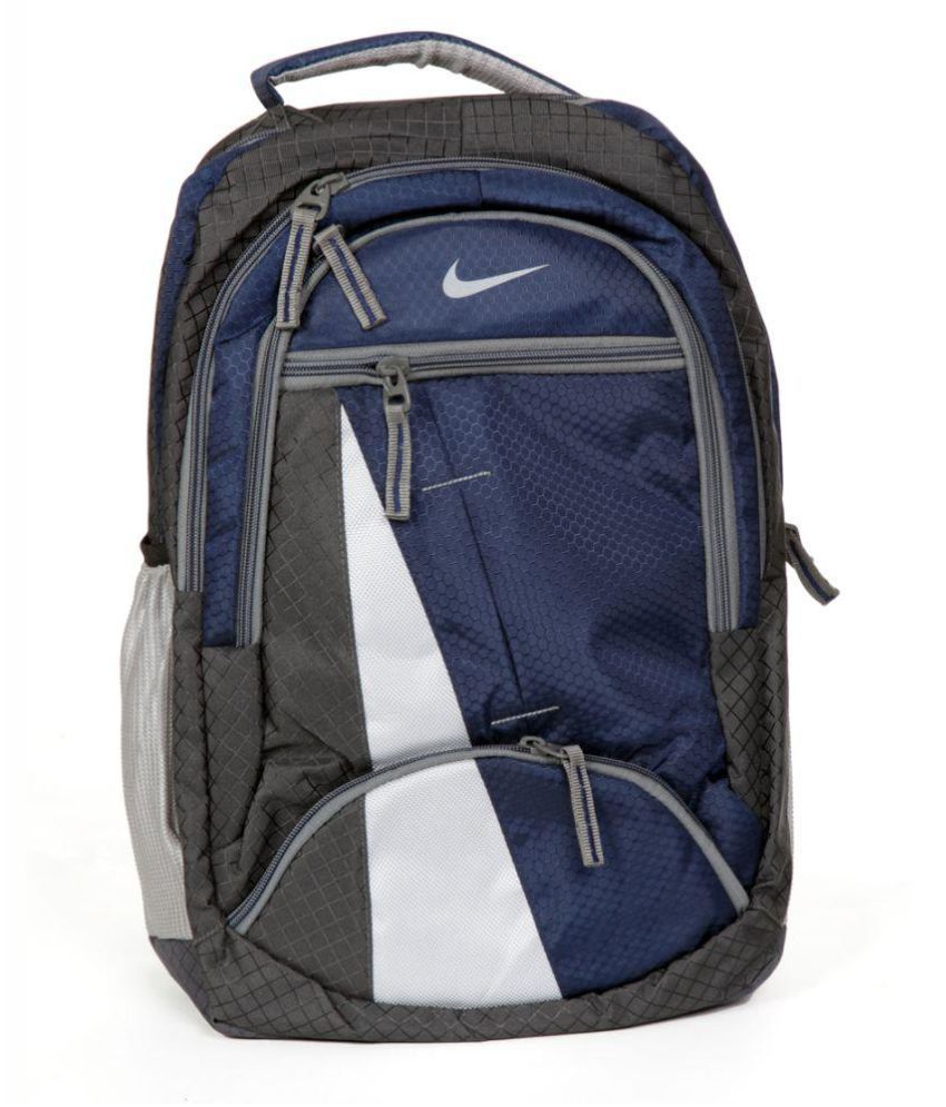     			Premium Blue Canvas Backpack