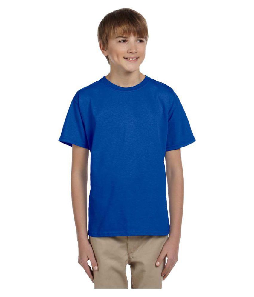 Cliths Royal Blue Tshirt For Boys Stylish Cotton Half Sleeves Tshirts ...