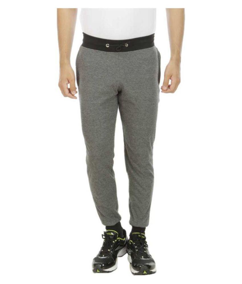 grey cotton track pants