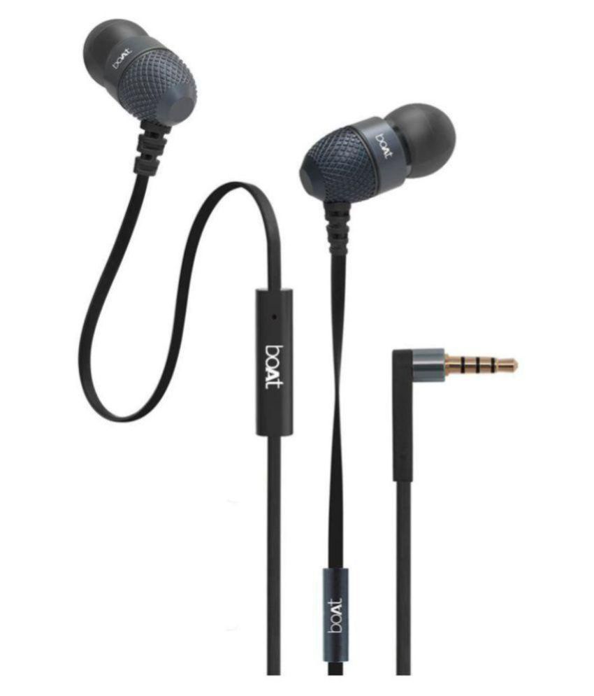 Boat BassHeads 200 In Ear Wired Earphones With Mic Buy Boat BassHeads