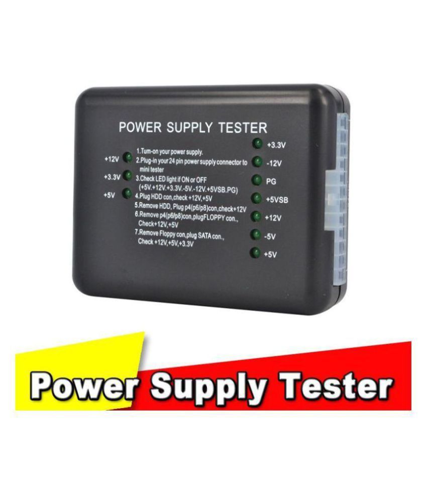 Storite Power Supply Tester 20/24 Pin PSU ATX SATA HDD SMPS TESTER With