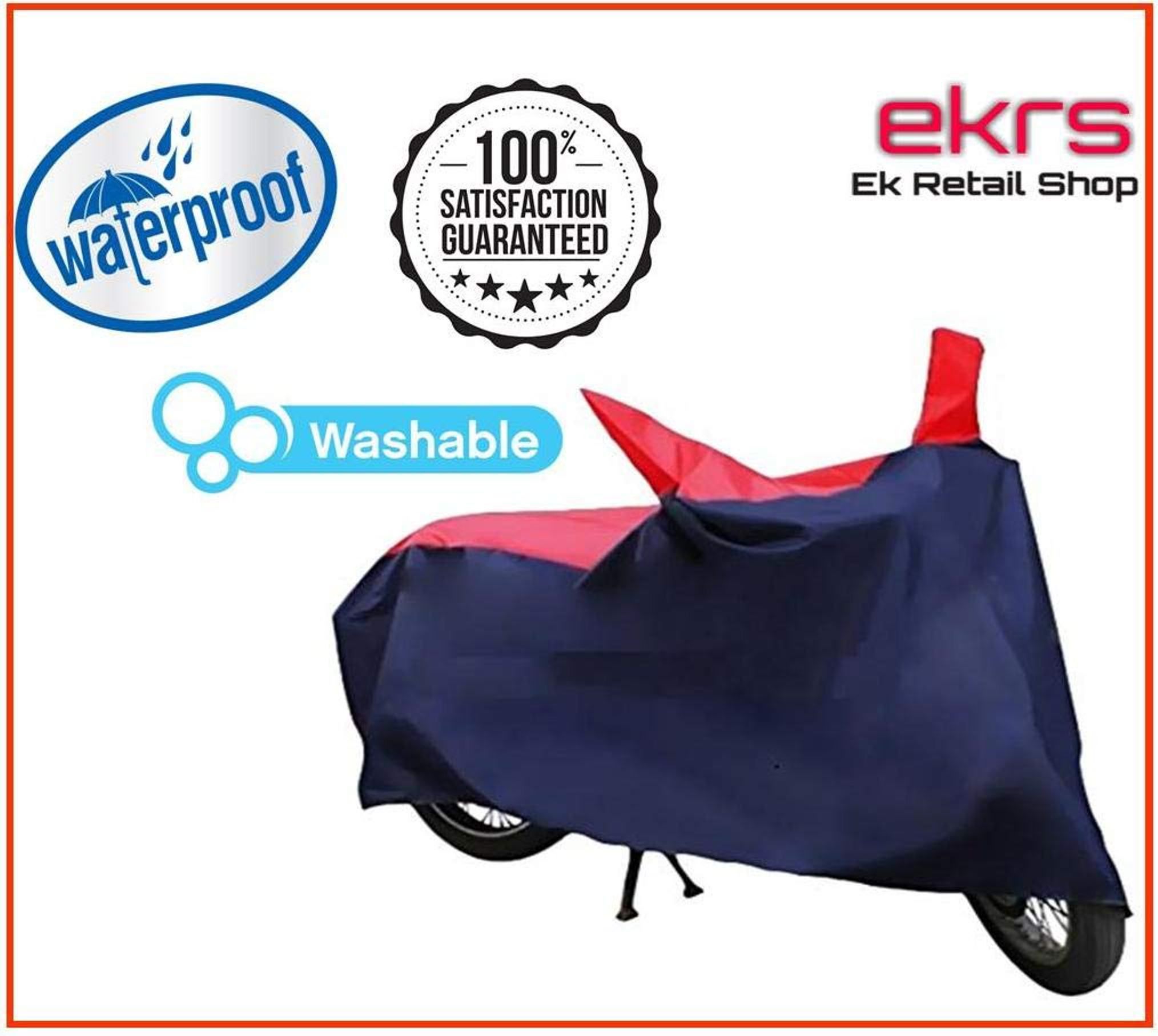 Ek Retail Shop Silver Matty Waterproof Bike Body Cover for Bajaj Avenger Street 220