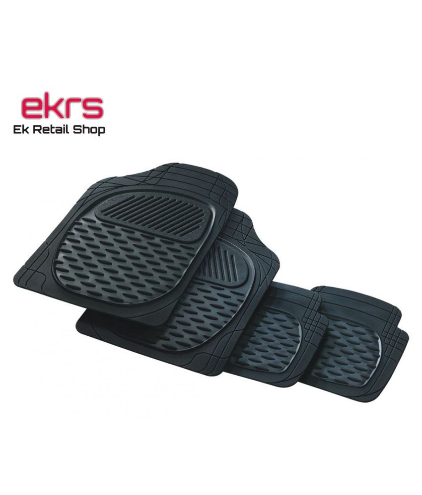 Ek Retail Shop Car Floor Mats (Black) Set of 4 for Maruti SuzukiAltoK10VXIAGSOptional Buy Ek