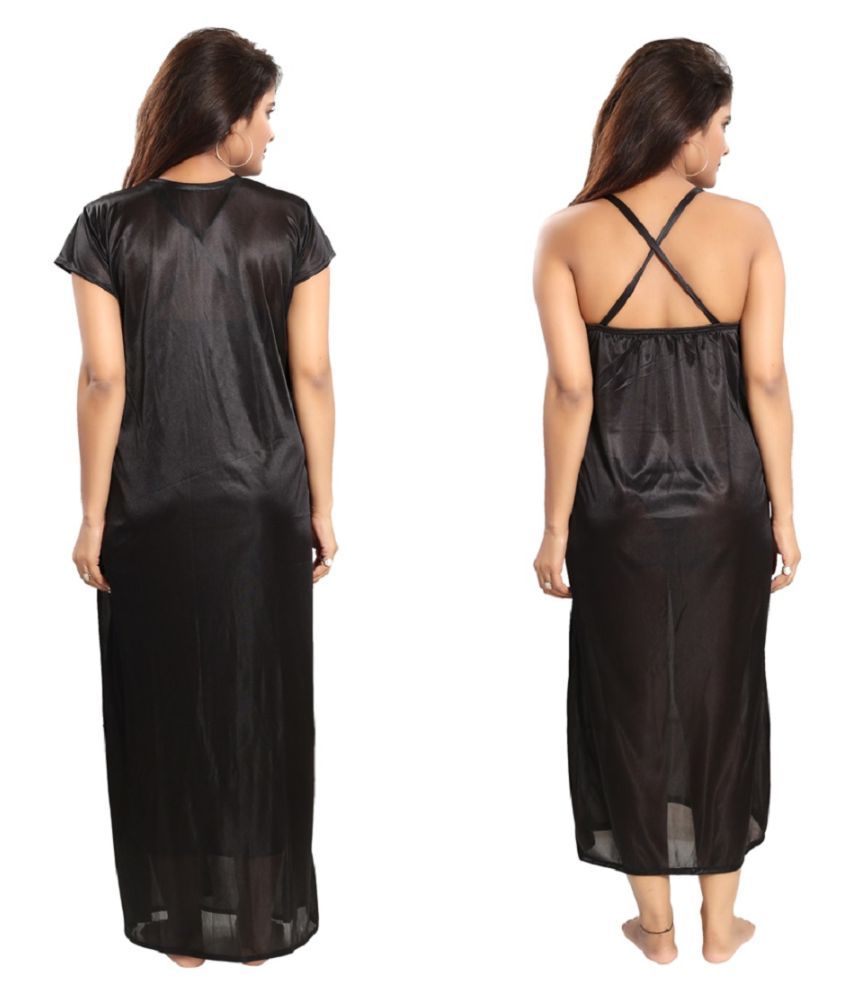 black satin night suits