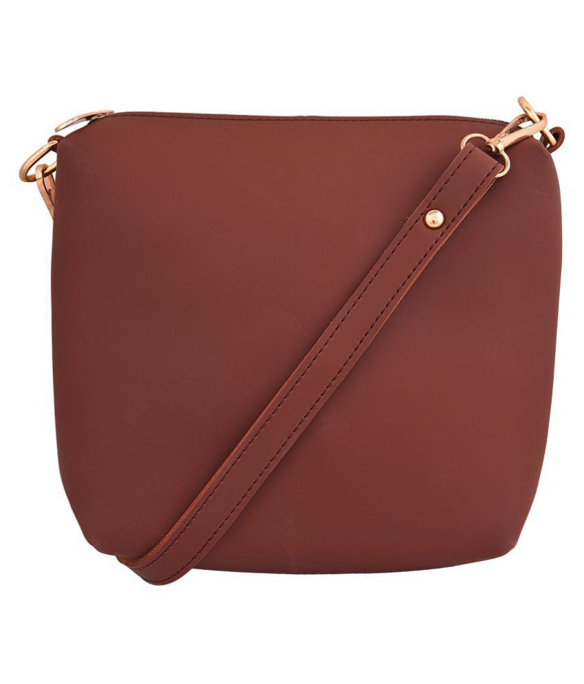 BAILEY SELLS Coffee Faux Leather Combo Buy BAILEY SELLS Coffee Faux