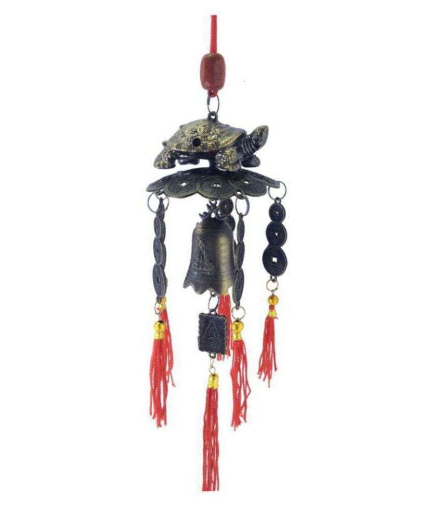     			9XM Laxmi Ganesh Pagoda Bell with Turtle Hanging