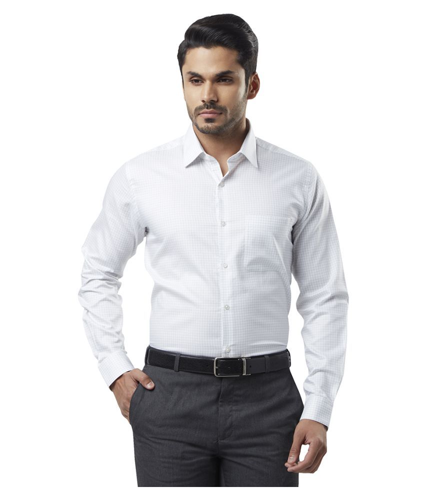 Raymond Grey Regular Fit Formal Shirt - Buy Raymond Grey Regular Fit ...