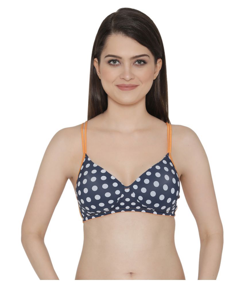     			Clovia Polyamide Plunge Bra - Navy