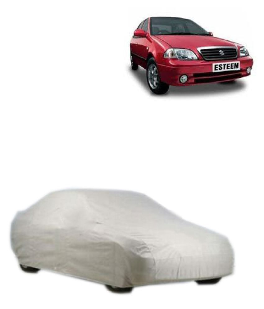 QualityBeast Car Body Cover for Maruti Suzuki Esteem [20022004] Silver