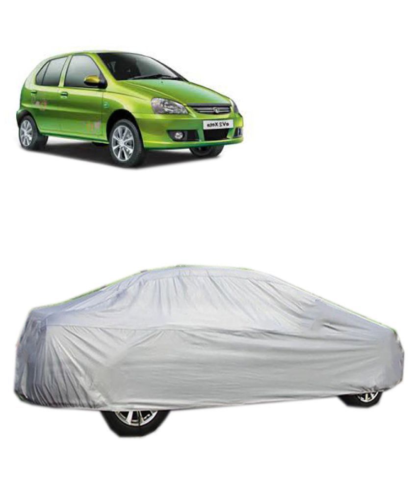 QualityBeast Car Body Cover for Tata Indica eV2 Xeta Silver Buy QualityBeast Car Body Cover for