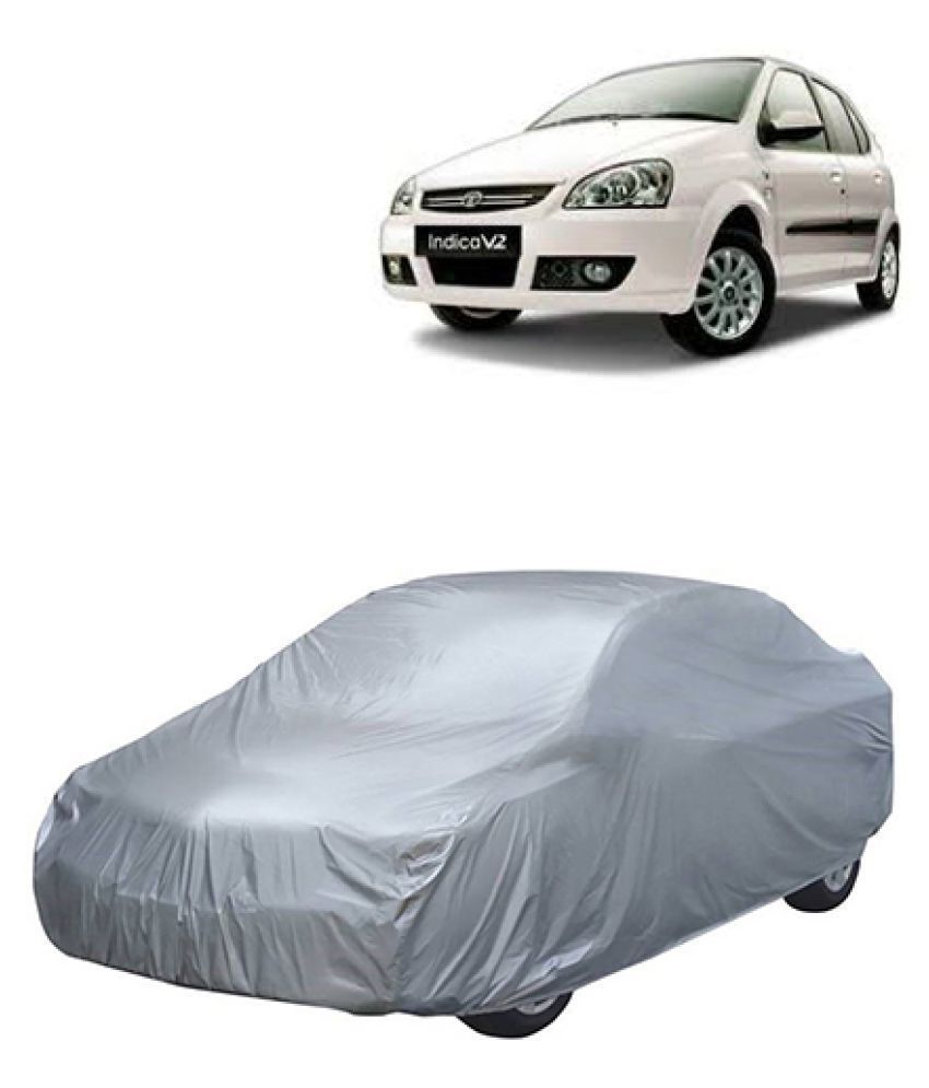 QualityBeast Car Body Cover for Tata Indica V2 Silver Buy QualityBeast Car Body Cover for Tata