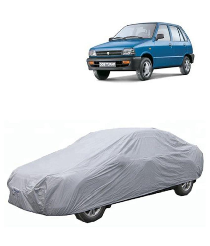 QualityBeast Car Body Cover for Maruti Suzuki 800 [20082014] Silver