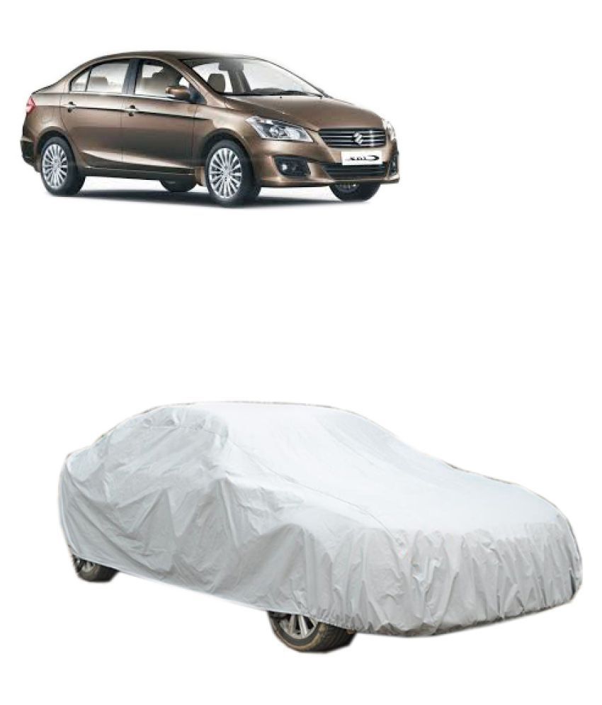 QualityBeast Car Body Cover for Maruti Suzuki Ciaz [20142015] Silver