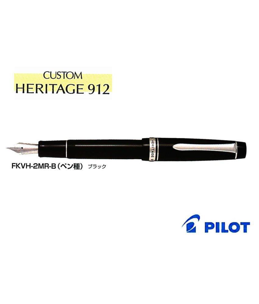 Pilot Fountain Pen Custom Heritage 912 FKVH-2MR-B-PO Black from japan 