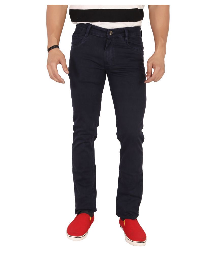     			Awack Dark Blue Slim Jeans