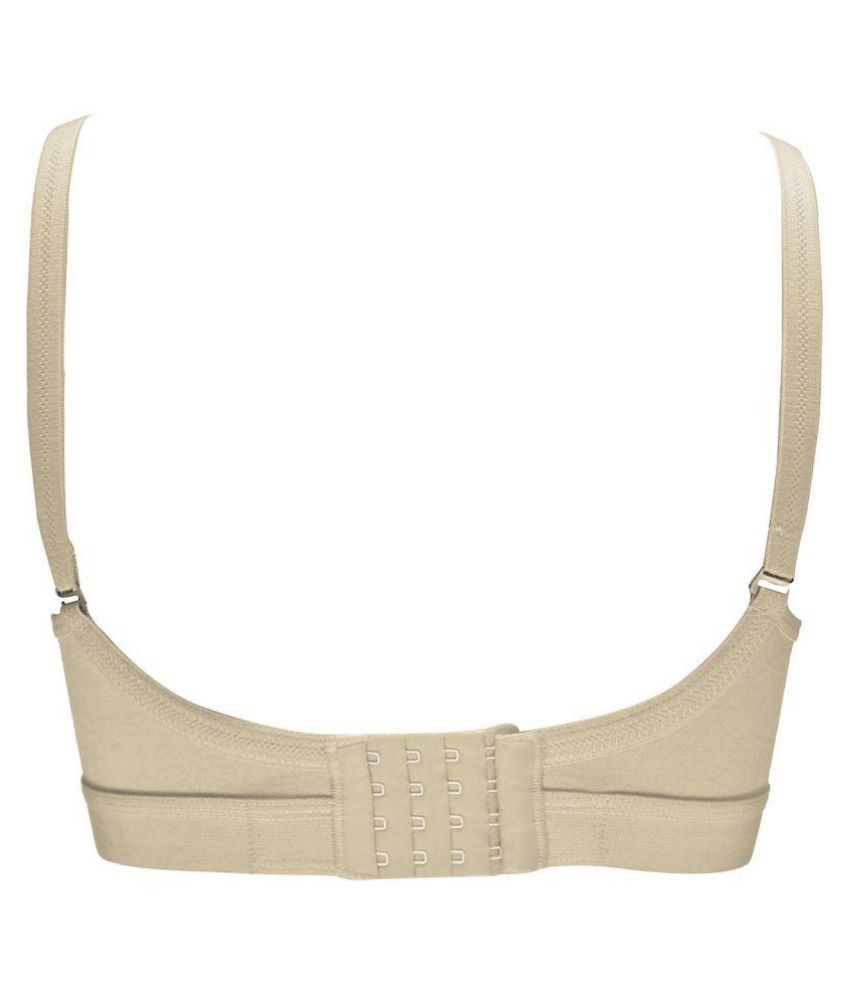 Buy Trylo Poly Cotton TShirt Bra Beige Online at Best Prices in