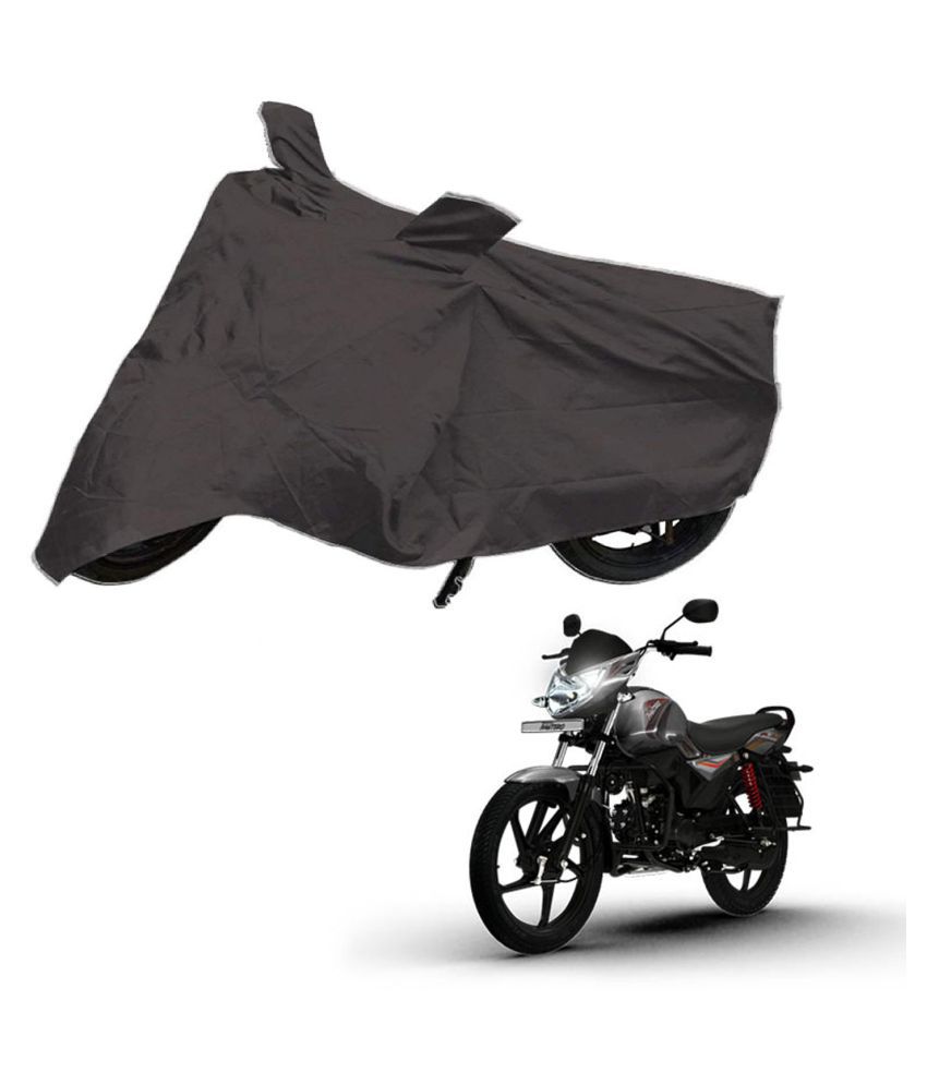     			AutoRetail Dust Proof Two Wheeler Polyster Cover for Mahindra Pantero (Mirror Pocket, Grey Color)