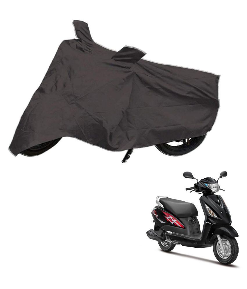     			AutoRetail Dust Proof Two Wheeler Polyster Cover for Suzuki Swish 125 Facelift (Mirror Pocket, Grey Color)